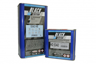 Лак прозрачный Black Edition Maxtor B5342 2K 2:1 HS 5л +отверд HD5342 2,5л фото в интернет магазине Новакрас.ру